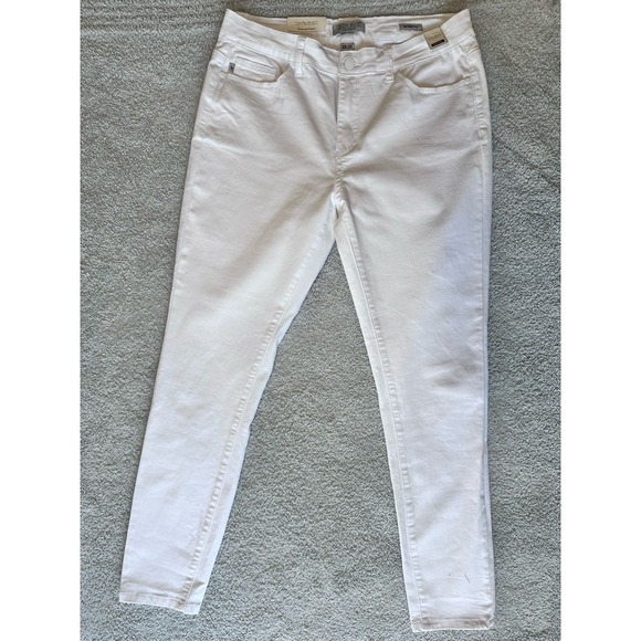 Womens White Judy Blue Mid Rise Skinny Fit Size 13/31 - Picture 2 of 11